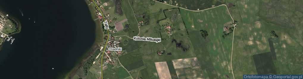 Zdjęcie satelitarne Kolonia Mikołajki ul.